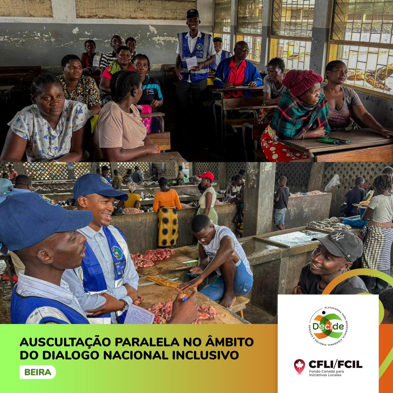 DECIDE conclui auscultações públicas e compila propostas para o Diálogo Nacional Inclusivo